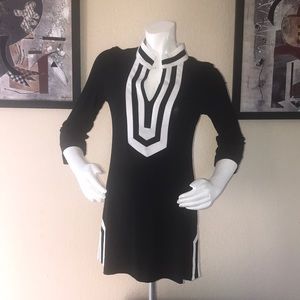 WHBM back tunic w/ stripes